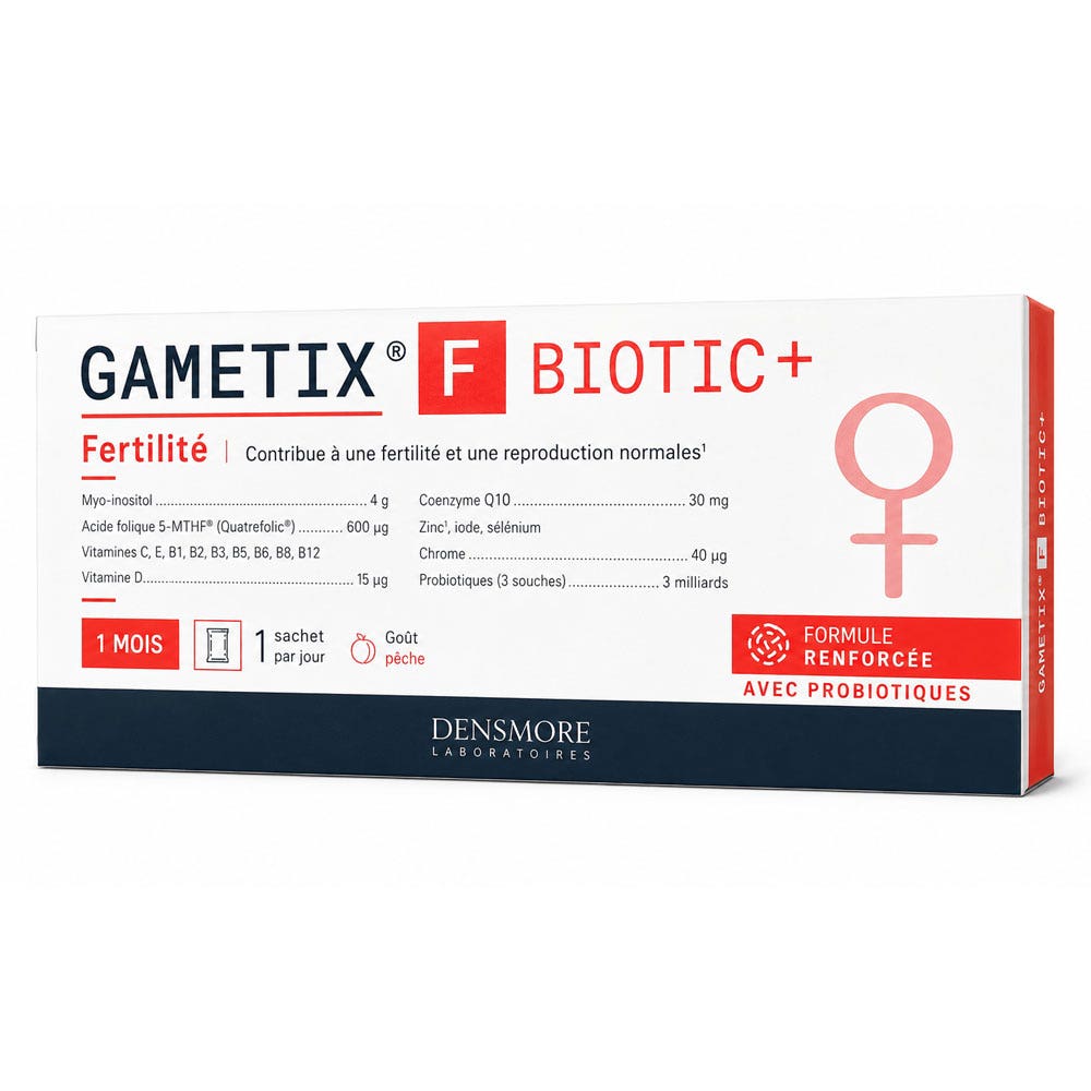 Densmore Ginecología Gametix F Biotic+ fertilidad Fórmula mejorada 30 sobres