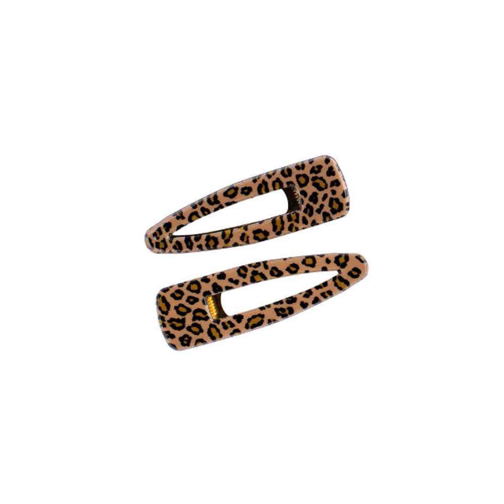 Cartel Horquillas leopardo marrones 6 cm 2 x