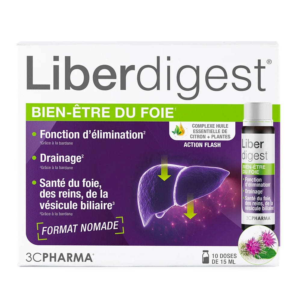3C Pharma Liberdigest Bienestar hepático 10 x 15 ml