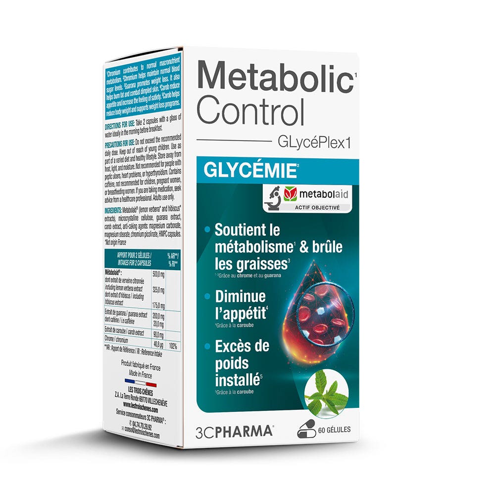3C Pharma Metabolic Control Glicemia 60 cápsulas