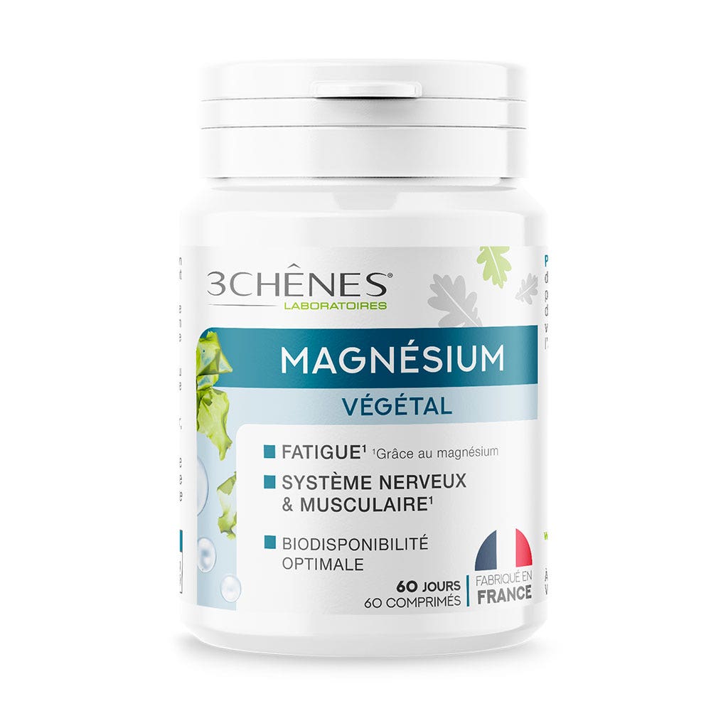 3 Chênes Magnésium vegetal 60 comprimidos