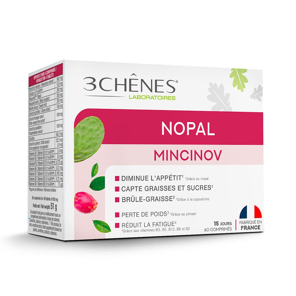 3 Chênes Mincinov Nopal 60 comprimidos
