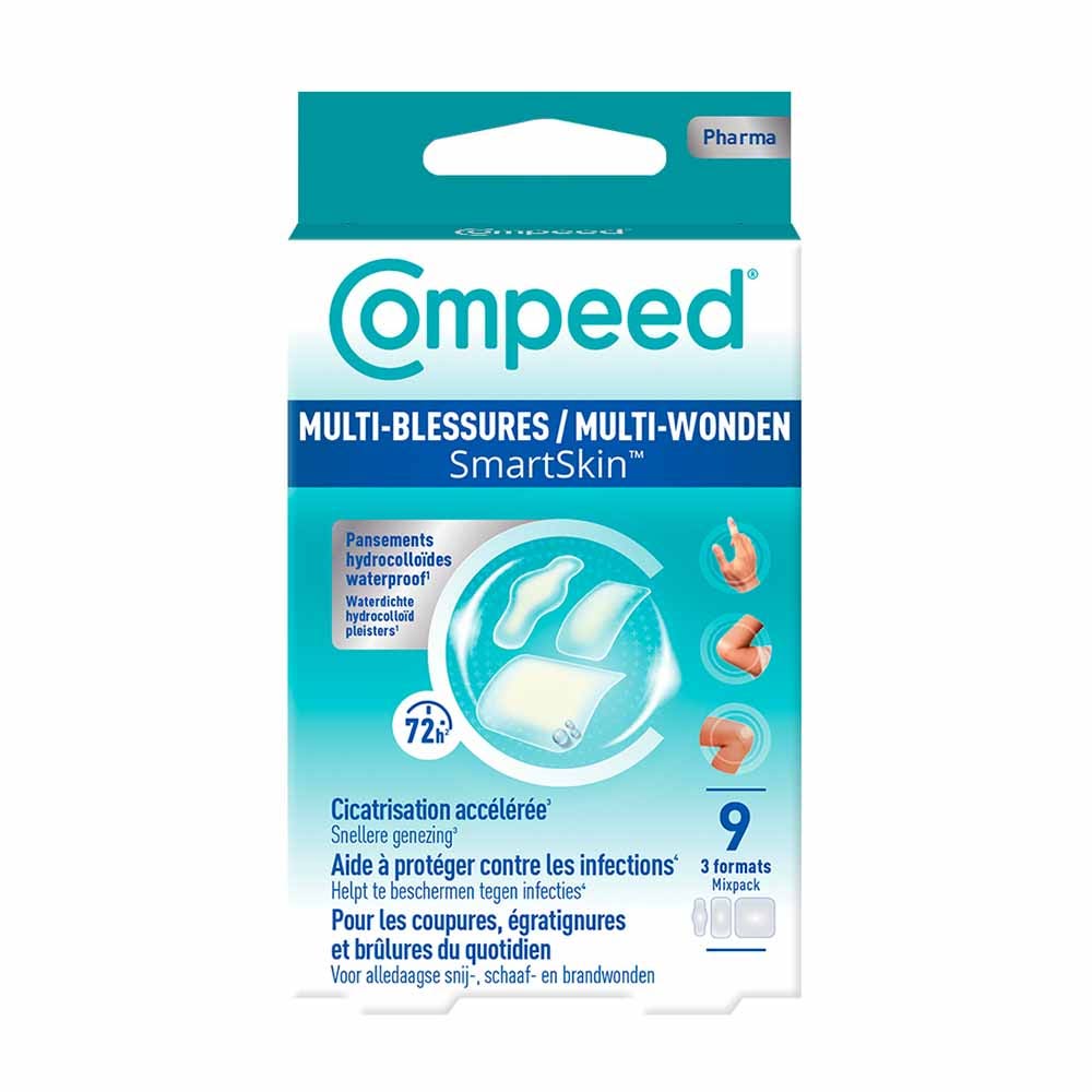 Compeed Tiras Multi-Heridas Smartskin surtis 9 unidades