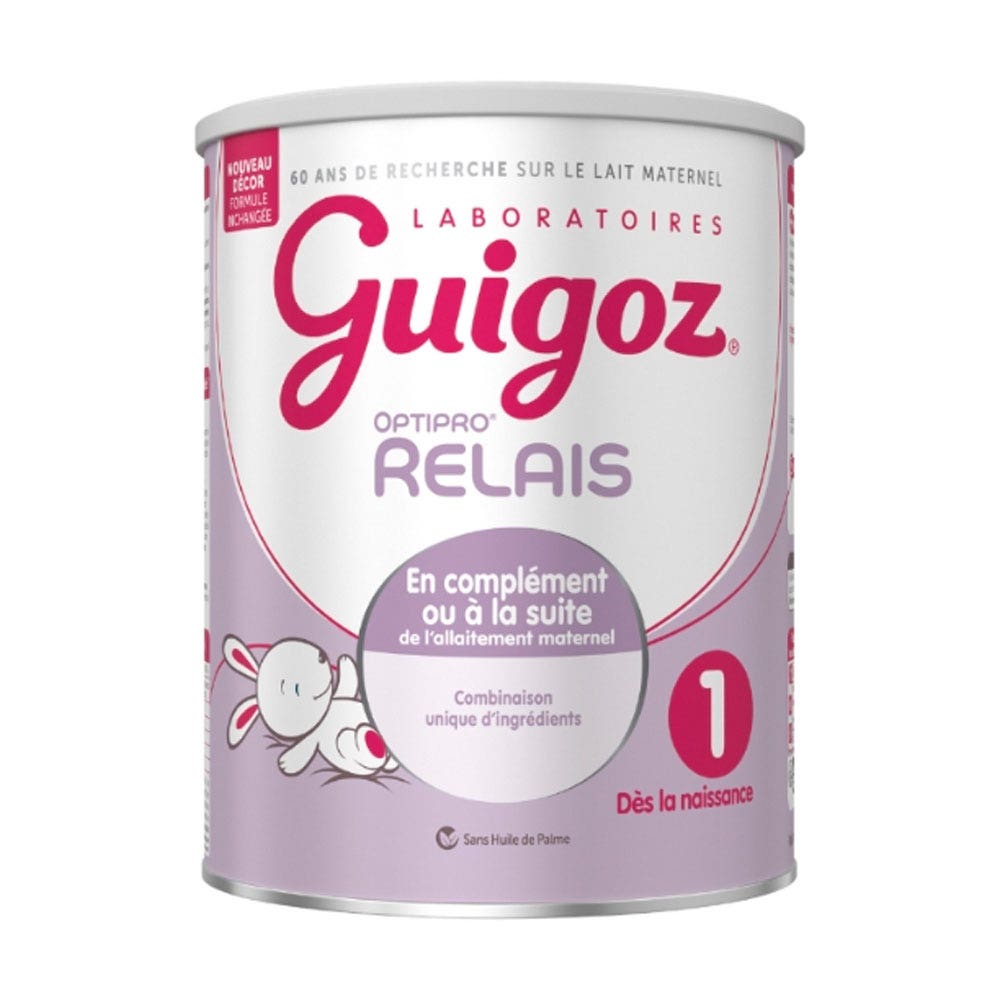 Guigoz Optipro Relais Leche en polvo 1 desde nacimiento hasta 6 meses 800 g
