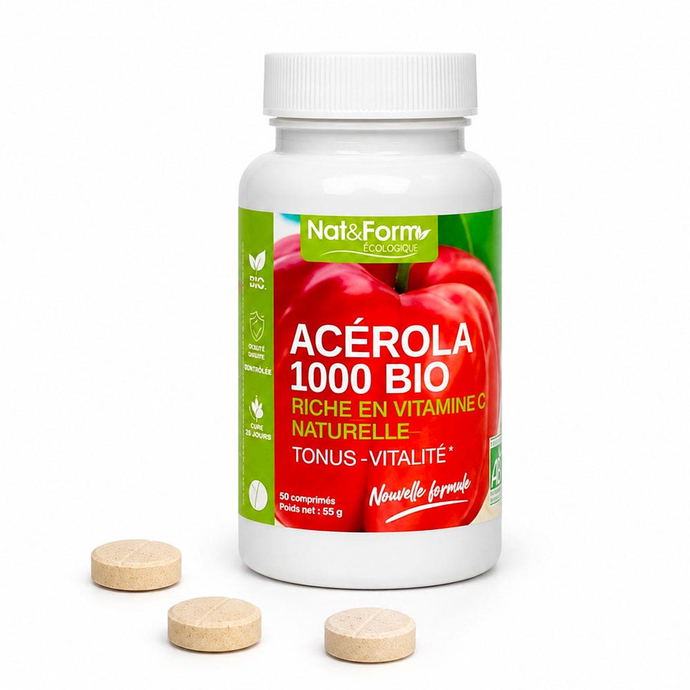 Nat&Form Acerola 1000 bio 30 comprimidos