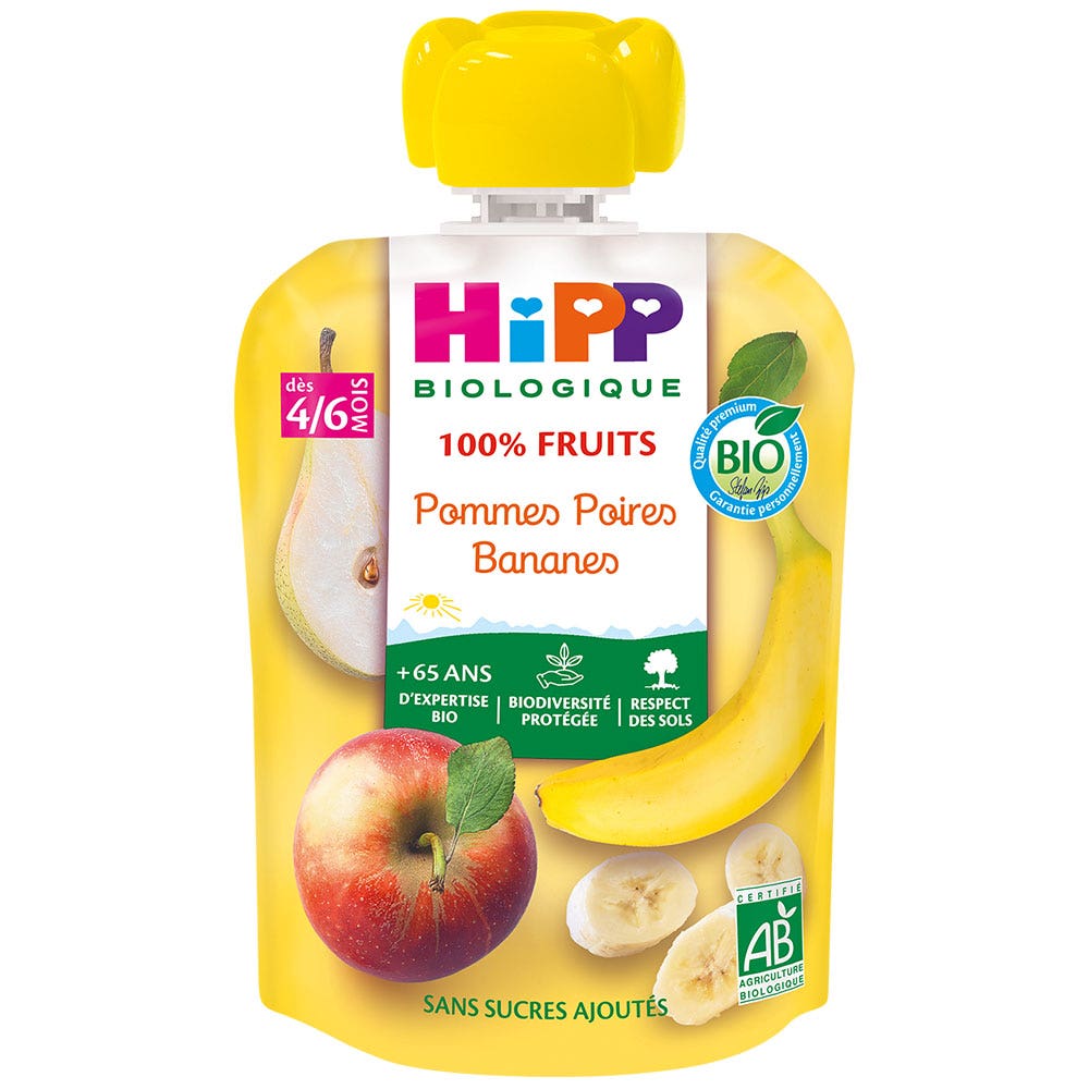 Hipp Calabazas 100% fruta 4 a 6 meses 90g