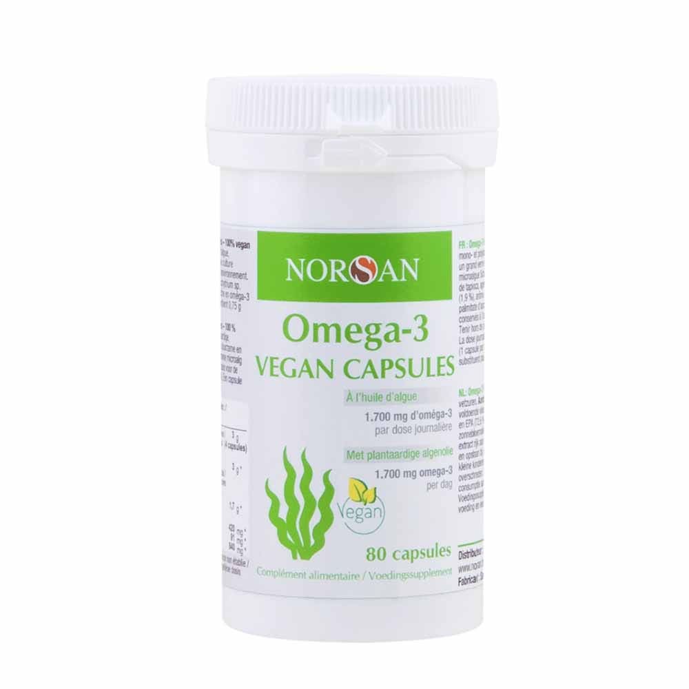 Norsan Omega 3 vegano aceite de algas 80 cápsulas