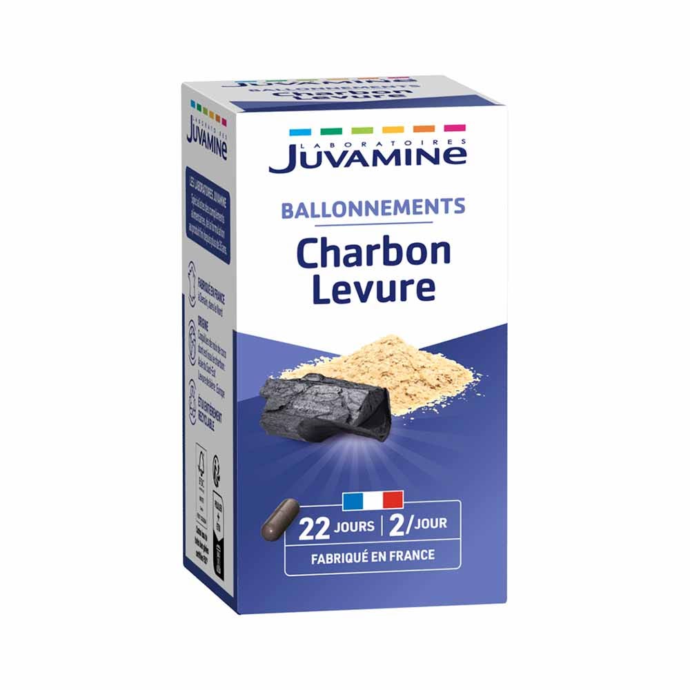 Juvamine Carbón vegetal + levadura