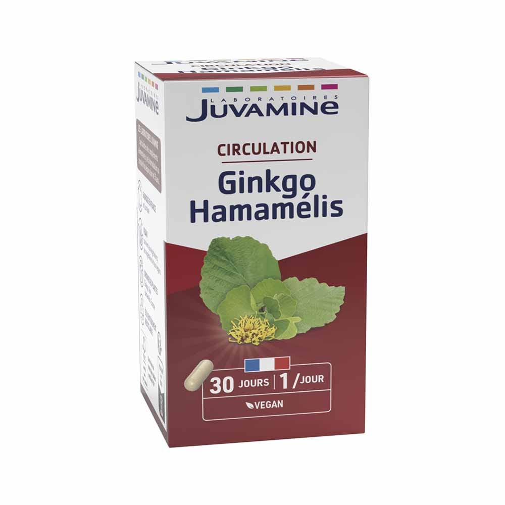 Juvamine Ginkgo hamamelis circulación 30 cápsulas