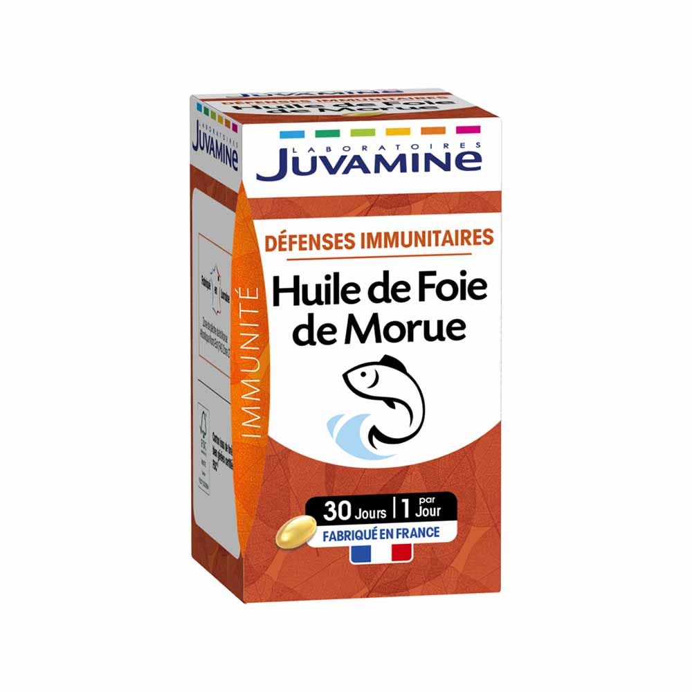 Juvamine Inmunidad Aceite de hígado de bacalao 30 cápsulas