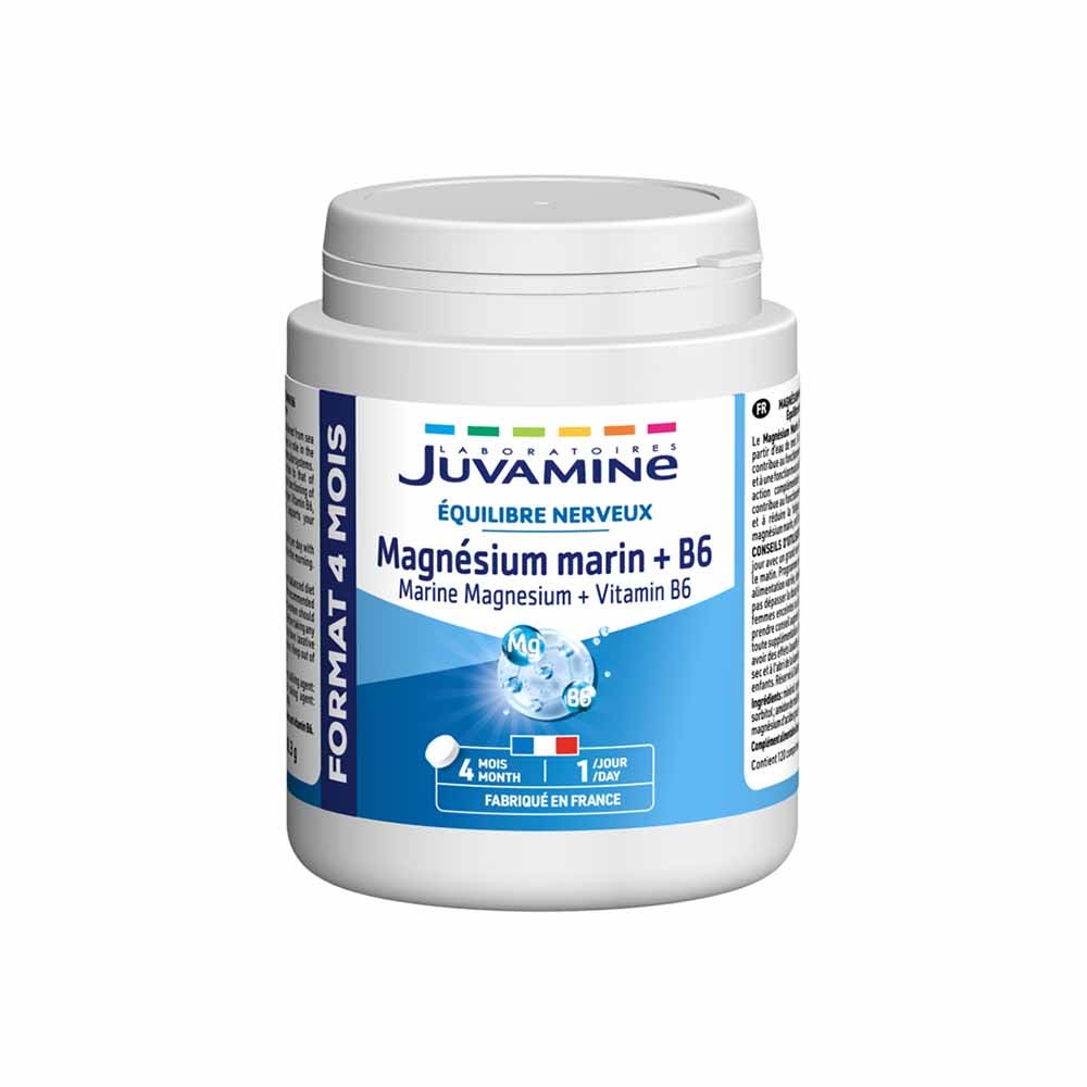 Juvamine Magnésio marino vitamina B6 120 Comprimidos