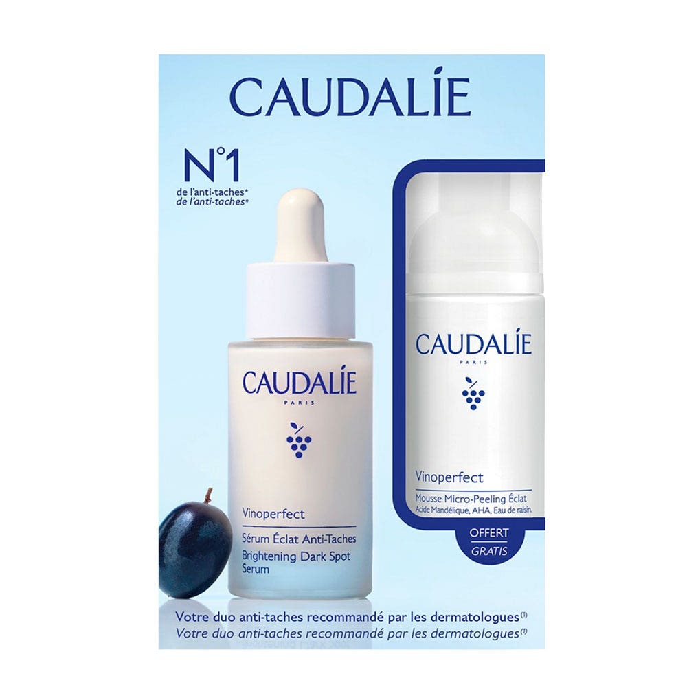 Caudalie Vinoperfect Coffret suero y espuma