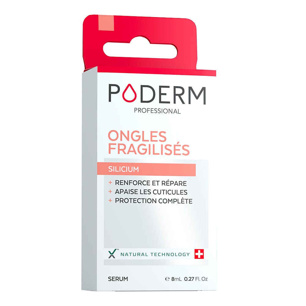 Poderm Sérum de silicio para uñas frágiles 8 ml