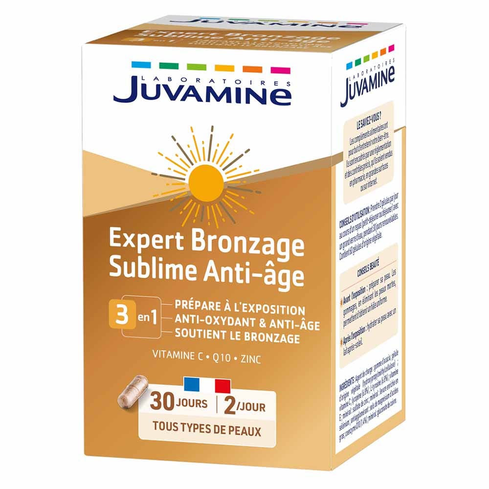 Juvamine Bronceado sublime experto 60 cápsulas