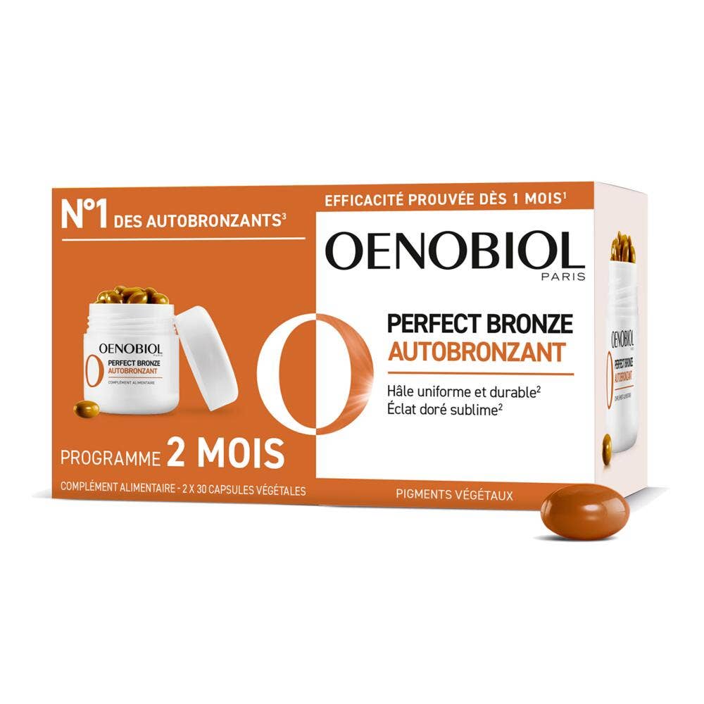 Oenobiol Perfect Bronze Autobronceador 2x30 Cápsulas