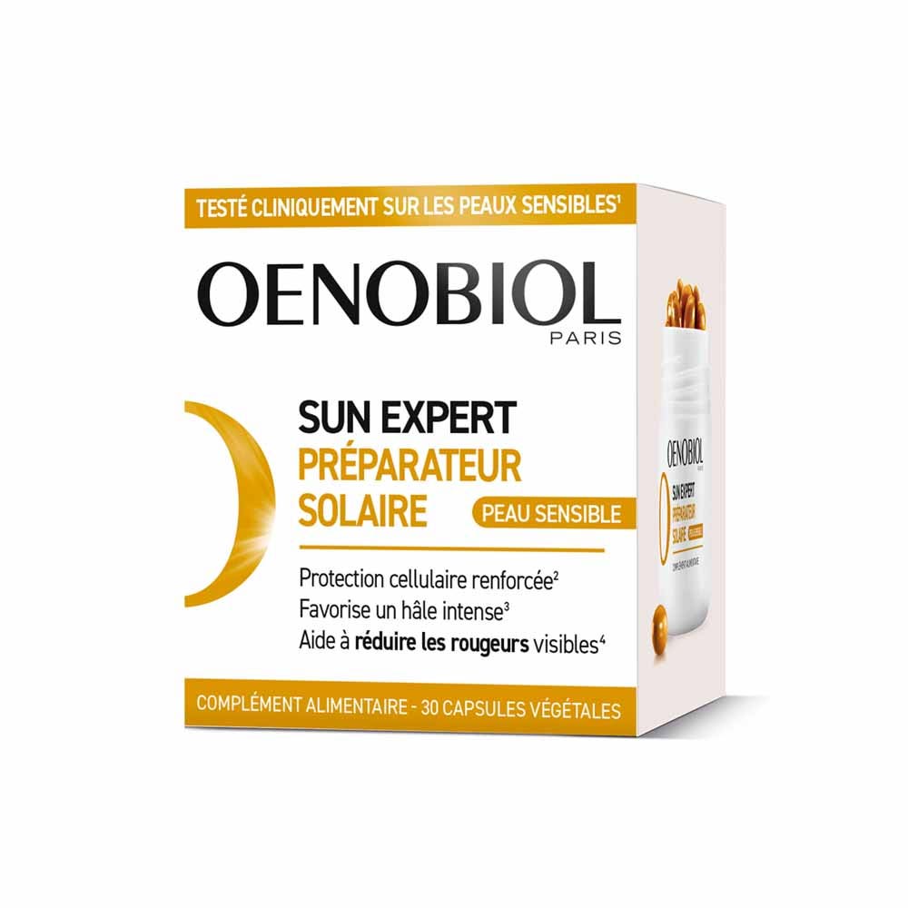 Oenobiol Sun Expert Solar Intensivo Para Pieles Sensibles piel sensible 30 Capsules