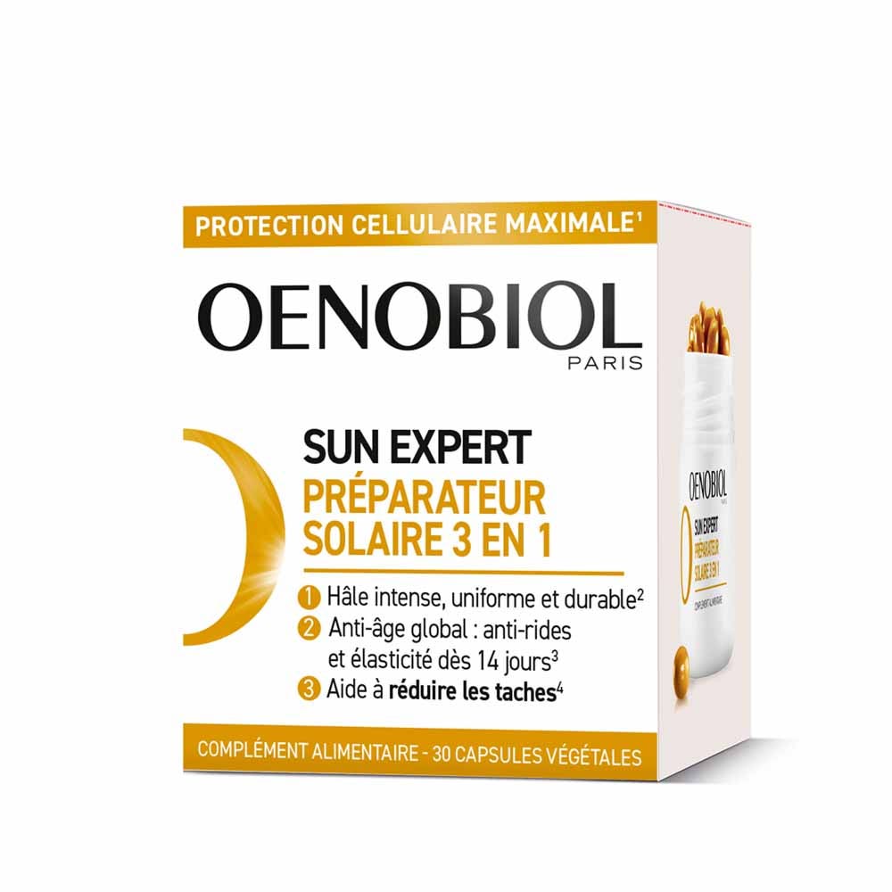Oenobiol Sun Expert Preparador solar 3 en 1 acción triple 30 cápsulas