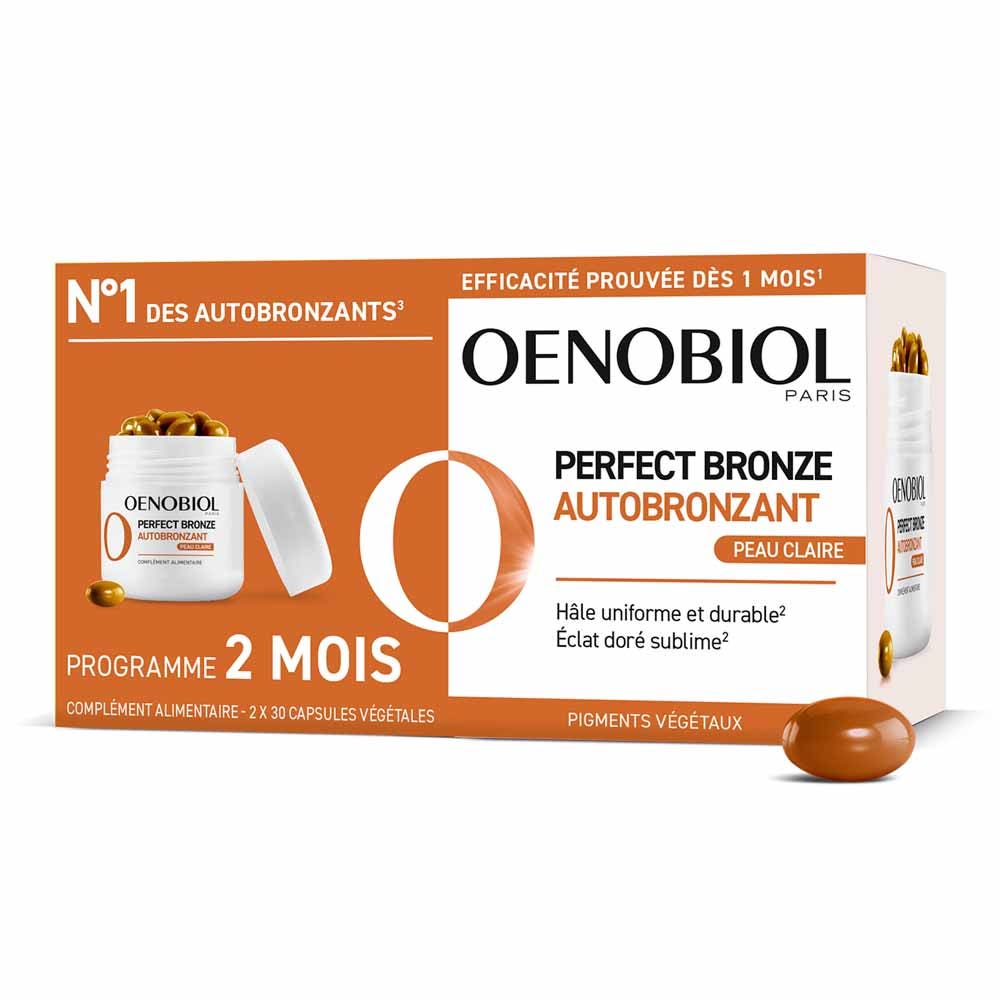 Oenobiol Perfect Bronze Autobronceador Piel clara 2x30 cápsulas