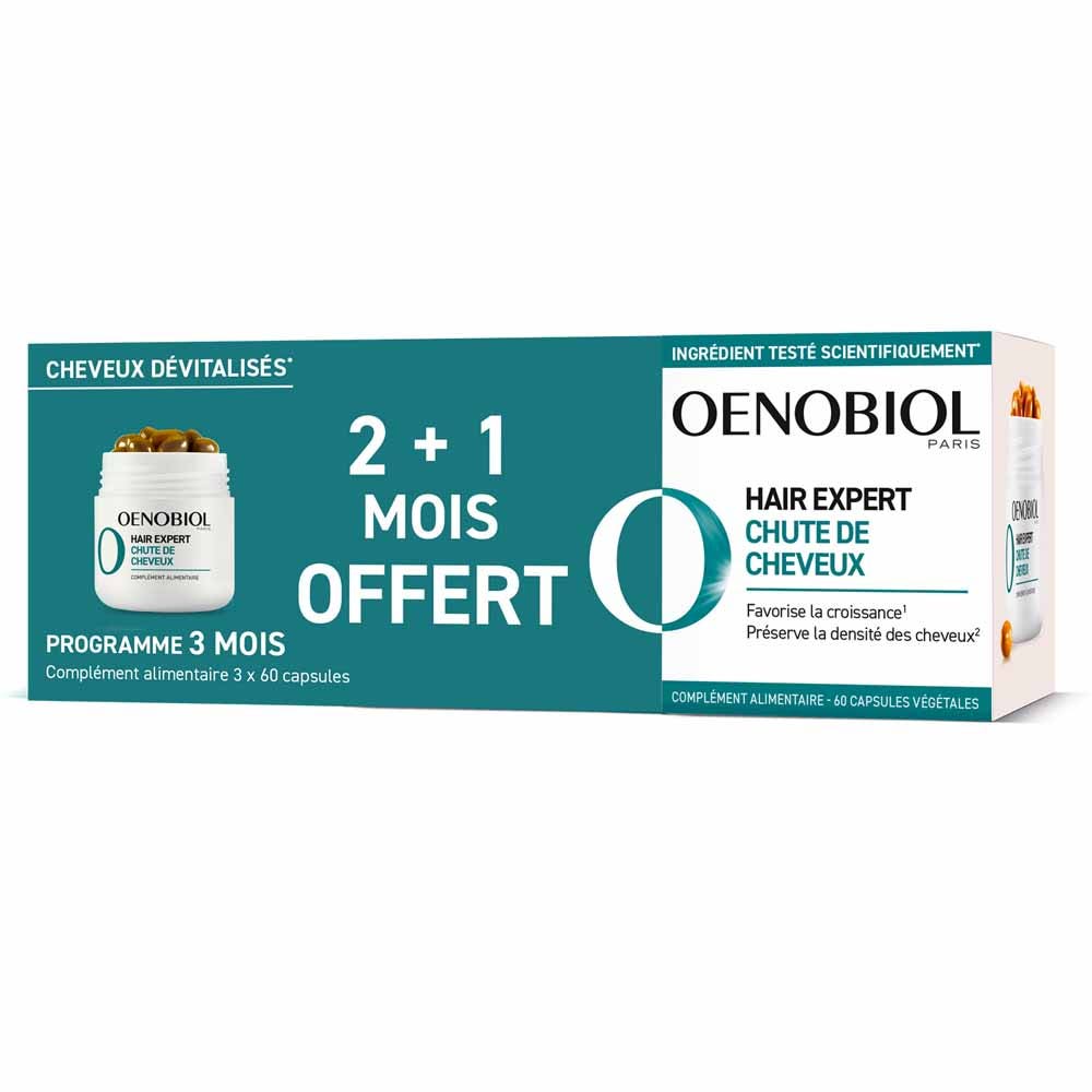 Oenobiol Hair Expert Caída del cabello 3 x 60 cápsulas