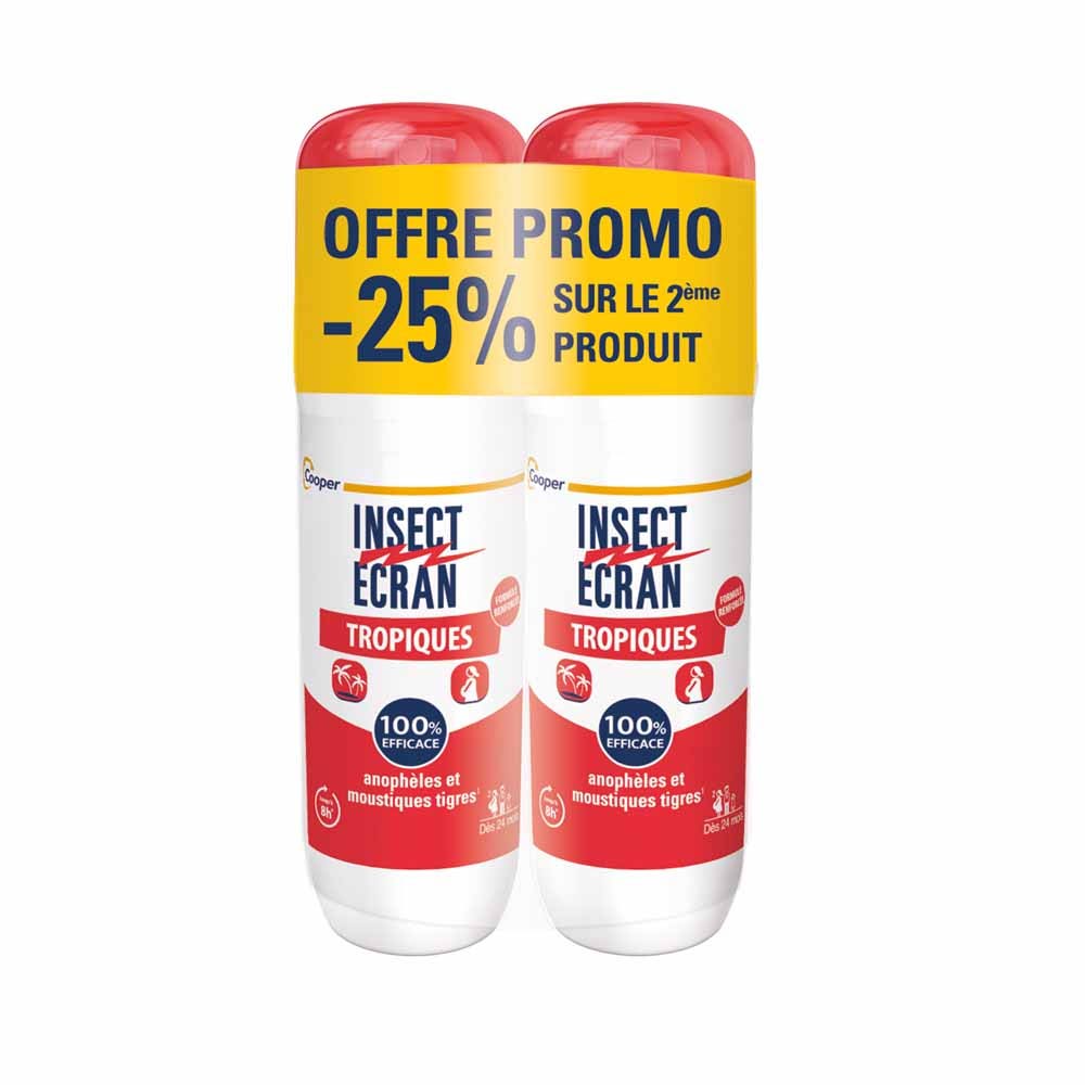 Insect Ecran Piel Spray antimosquitos tropicales repelente para la piel 2 x 75 ml