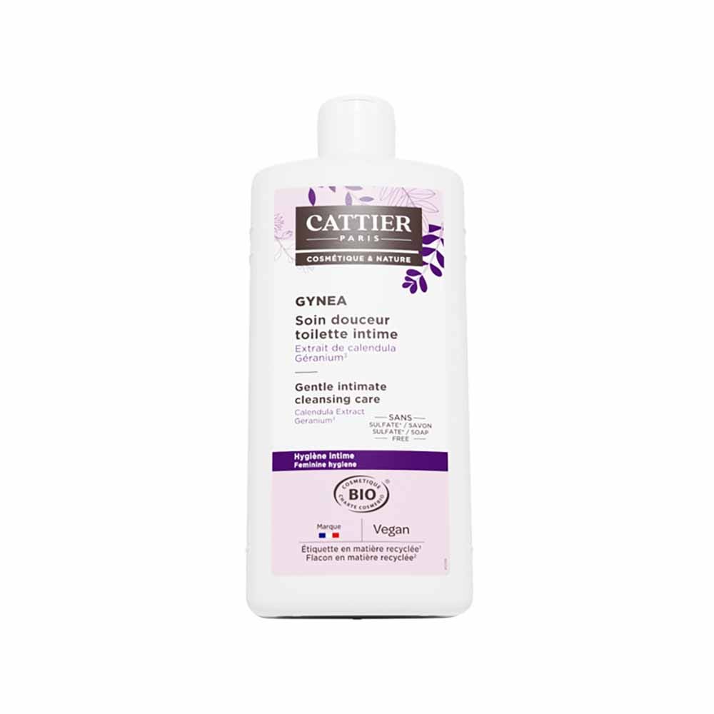 Cattier Gynea Cuidado suave higiene íntima flor de cálendula y geranio bio 500ml