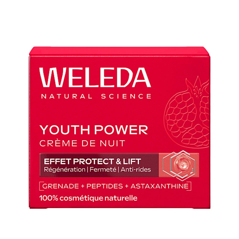Weleda Granada Crème de Nuit Anti Rides Youth Power y péptidos de Maca 40ml