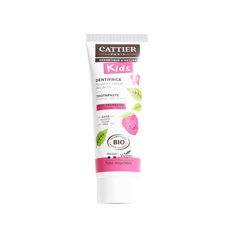 Cattier Dentífricos Dentífrico Infantil Frambuesa 2-6 años Bio 50ml