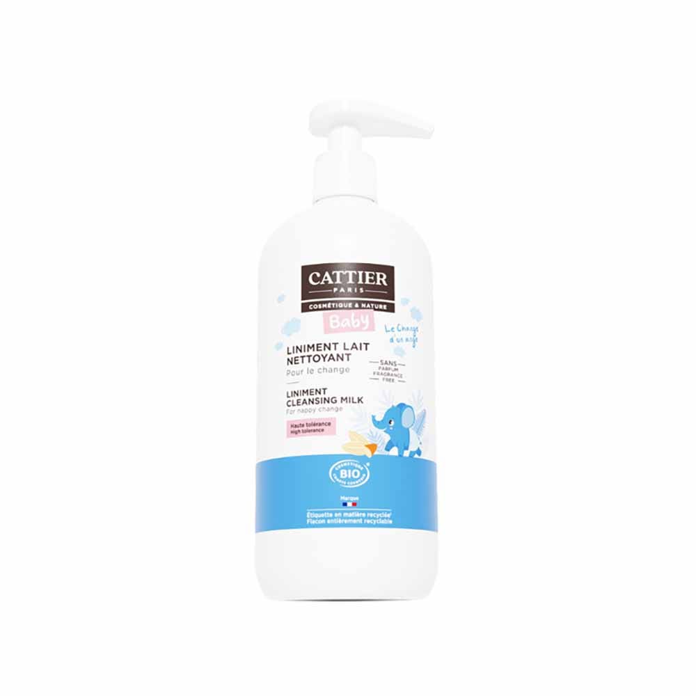 Cattier Bebé Liniment Lait Nettoyant BIO 500ml
