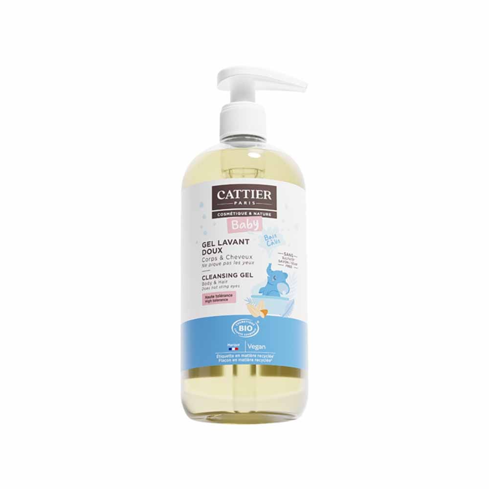 Cattier Bebé Gel Lavant Doux Corps Et Cheveux Bio 500ml