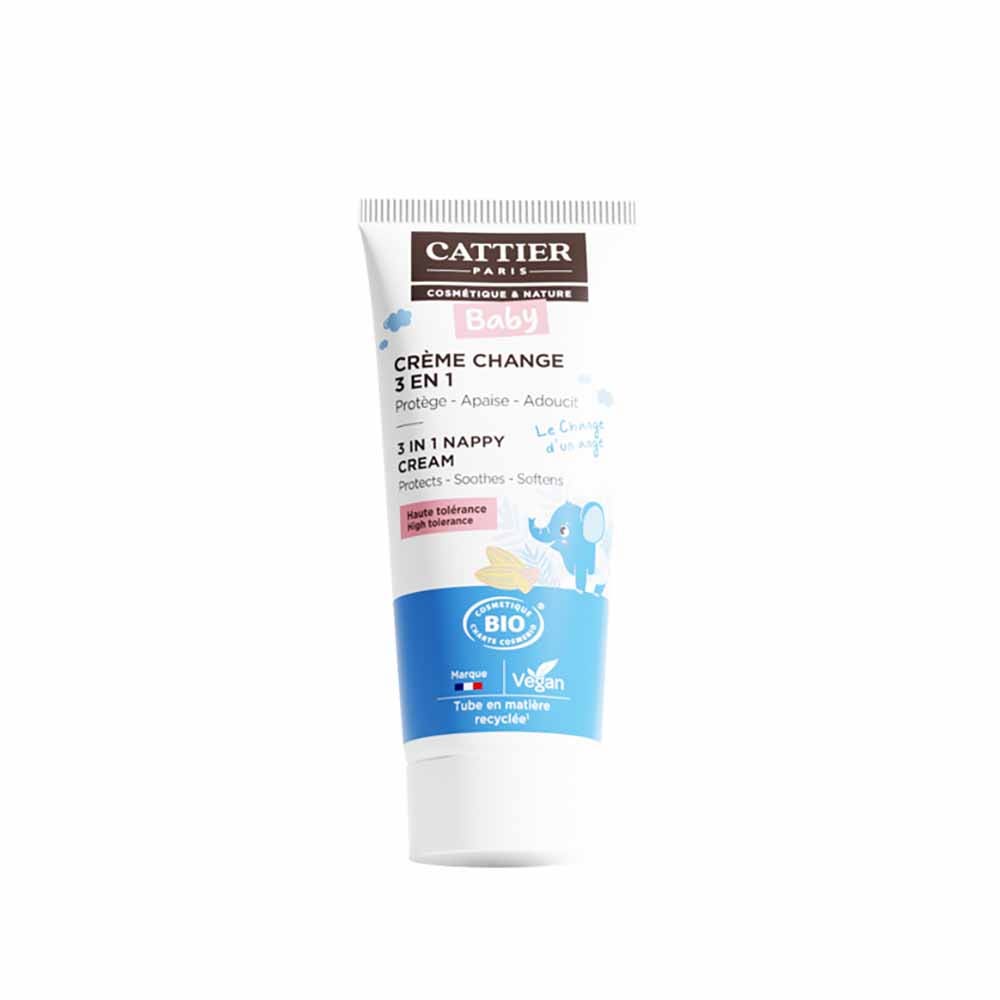 Cattier Bebé Crema de cambio protectora hipoalergénica nio rostro y cuerpo todo tipo de pieles 75ml