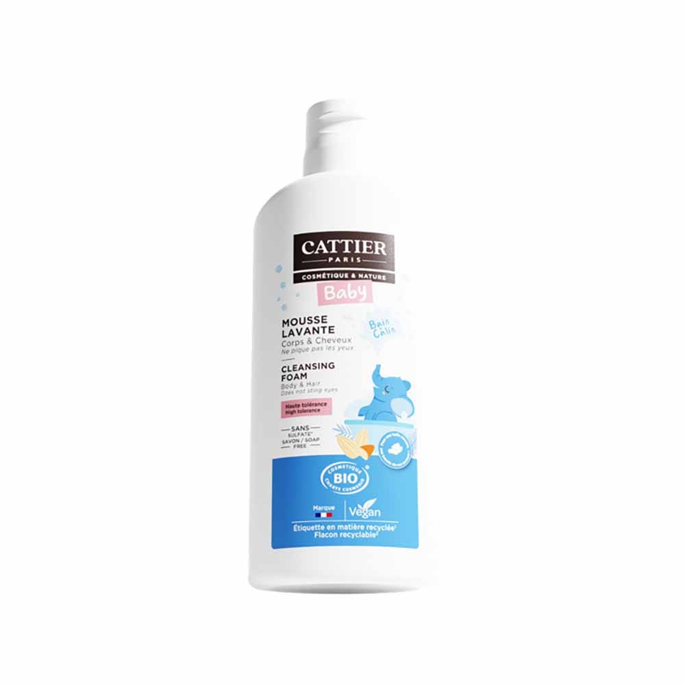 Cattier Bebé Espuma Limpiadora Hipoalergenica Cuerpo Y Cabello 150ml