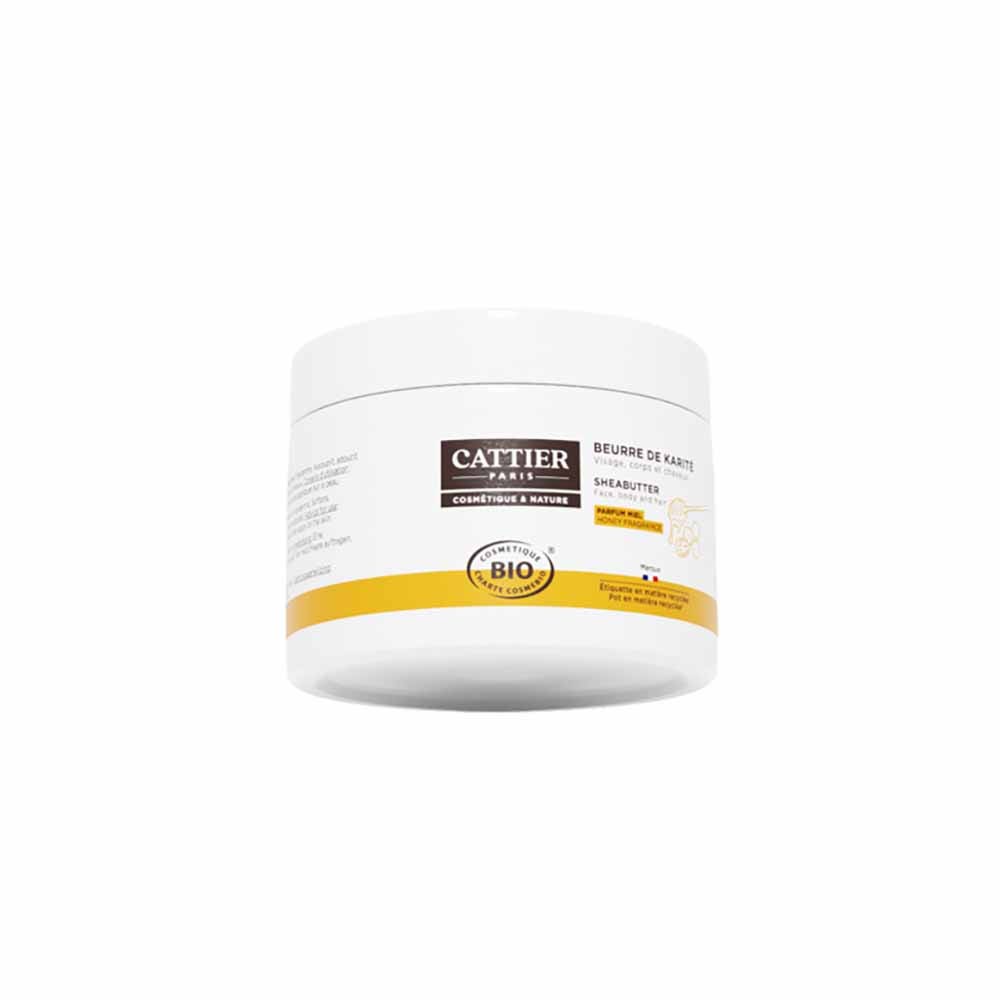 Cattier Manteca de karité miel bio 100g