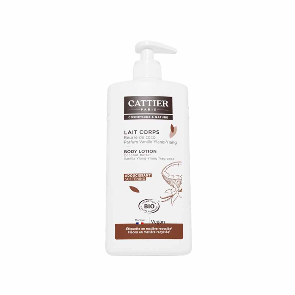 Cattier Loción corporal manteca de coco vainilla bio 500ml