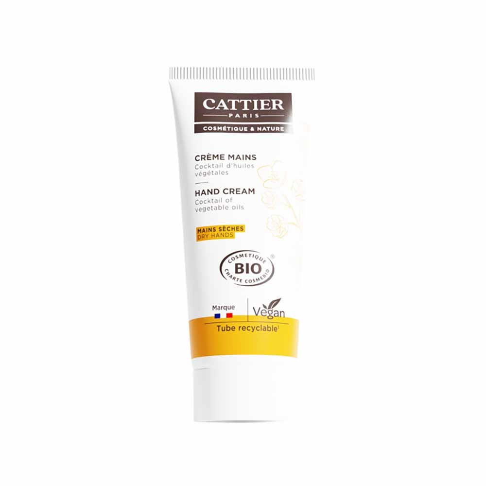 Cattier Arcilla blanca crema de manos pieles secas 75ml