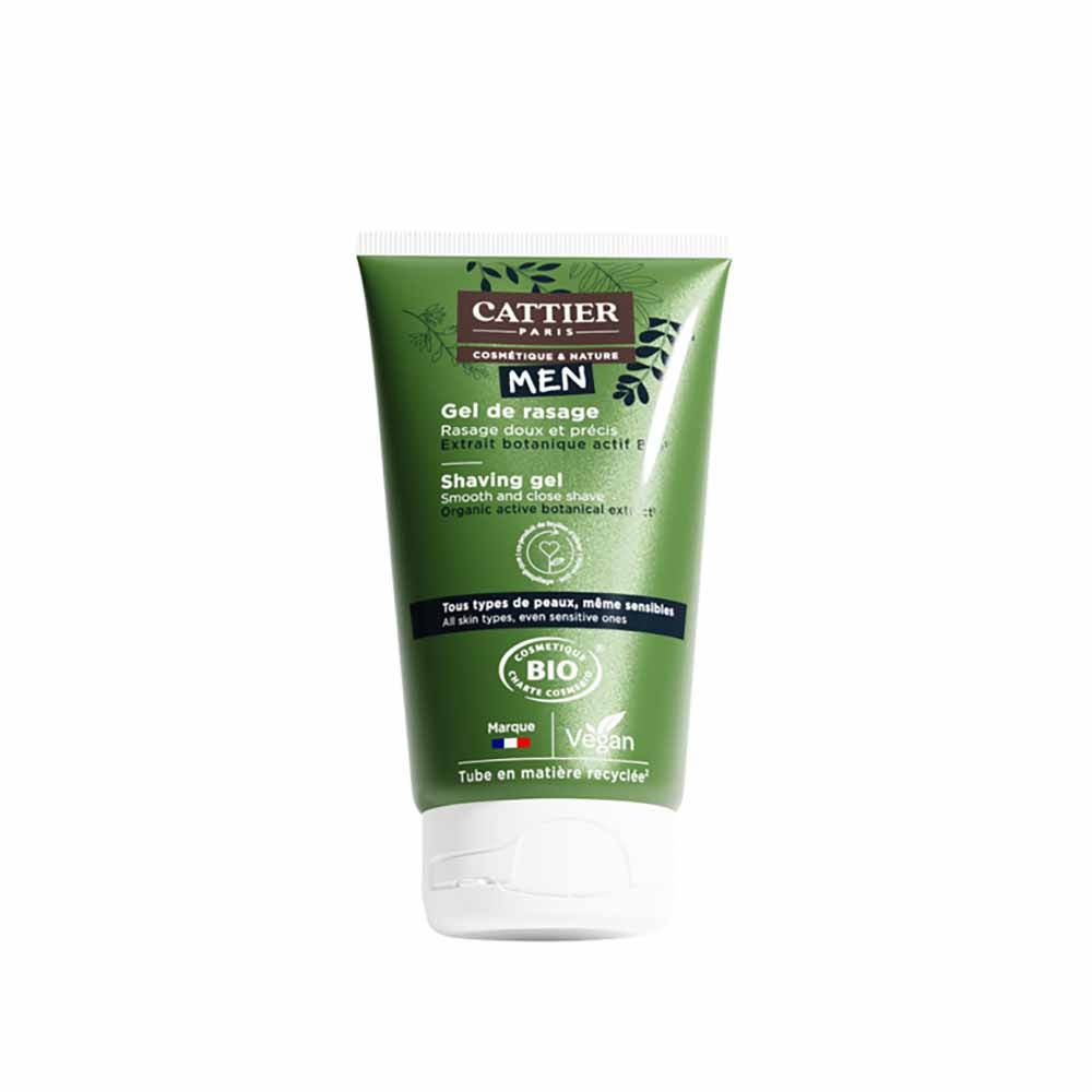 Cattier Hombre Gel de Afeitado Bio Suave y preciso 150 ml