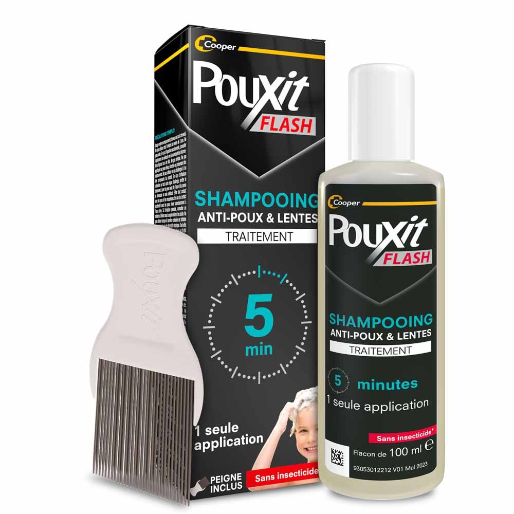 Pouxit Flash Champú para piojos y uñas 100 ml