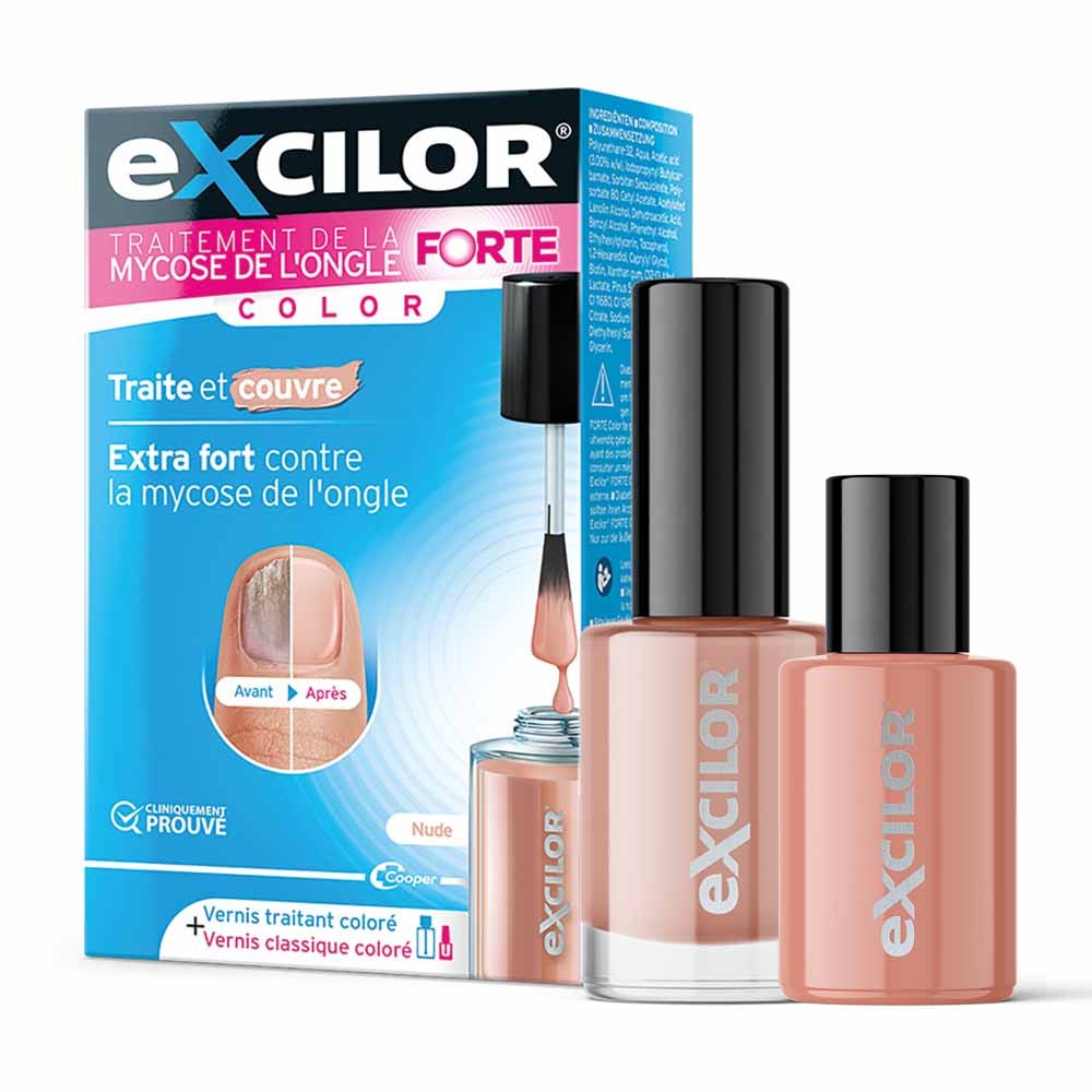 Excilor Tratamiento para hongos en las uñas fuerte color nude 30 ml