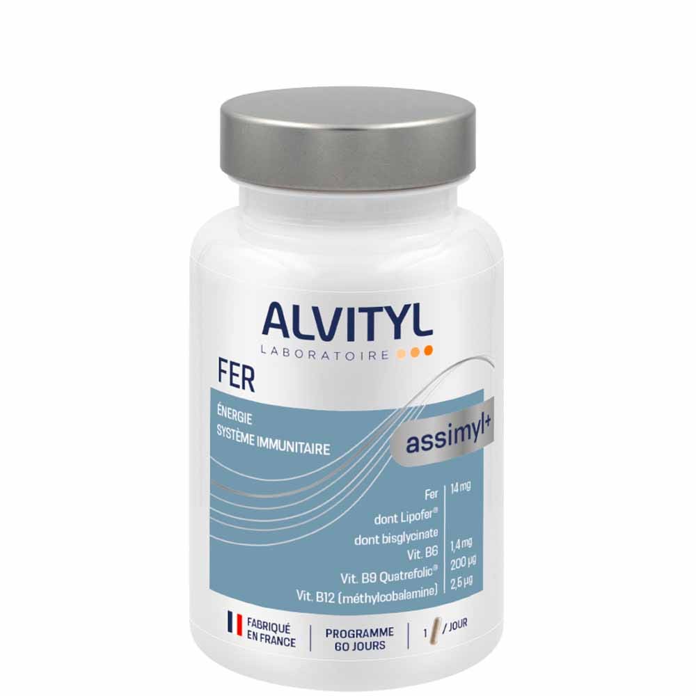 Alvityl Assimyl+ Fer fatigue y energía 60 cápsulas