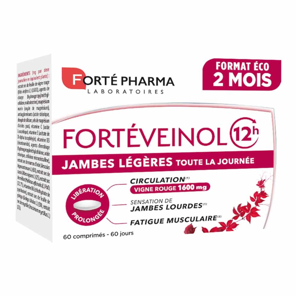Forté Pharma Forté Veinol Vid roja circulación y piernas pesadas 60 comprimidos liberación prolongada