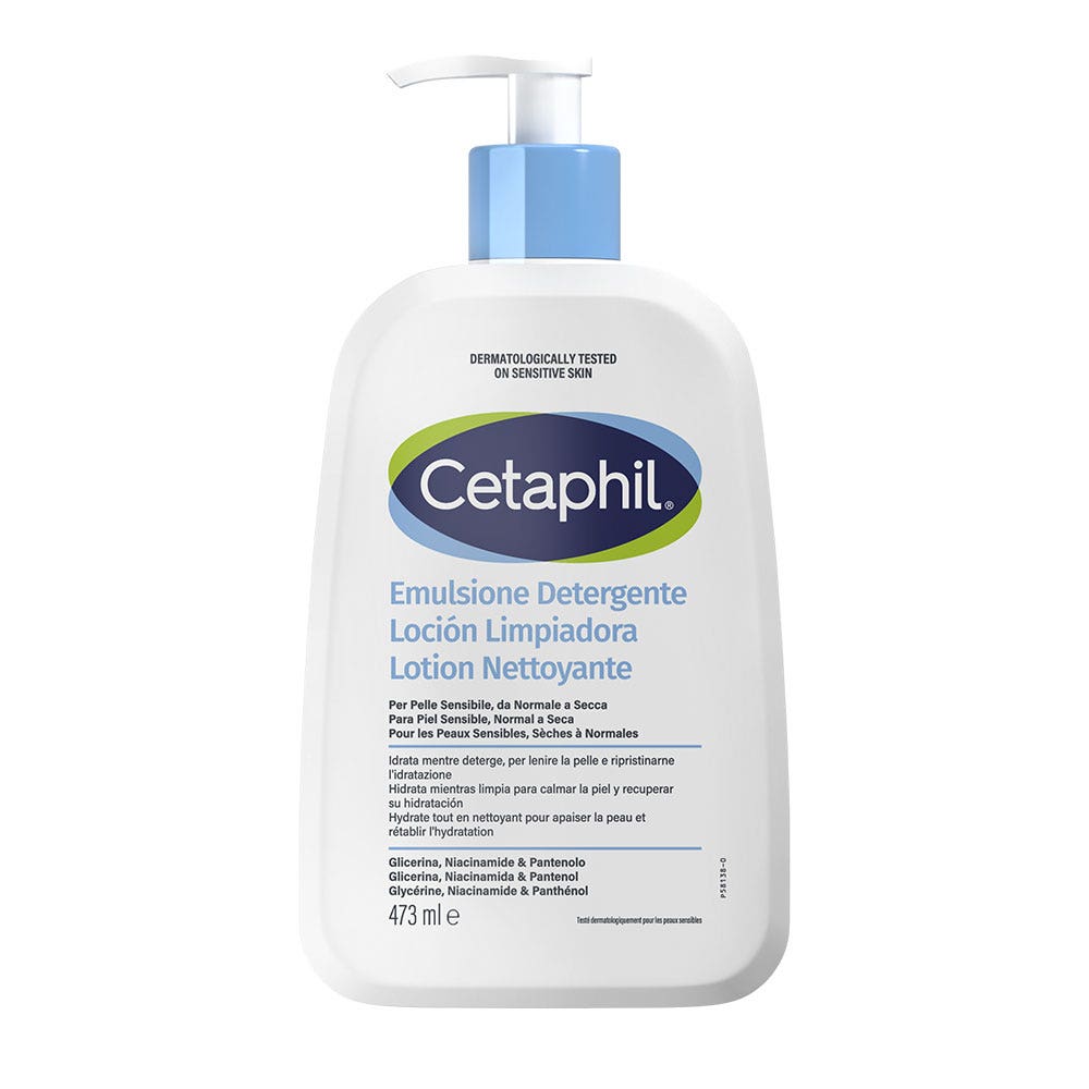 Cetaphil Loción limpiadora rostro y cuerpo pieles sensibles 460ml