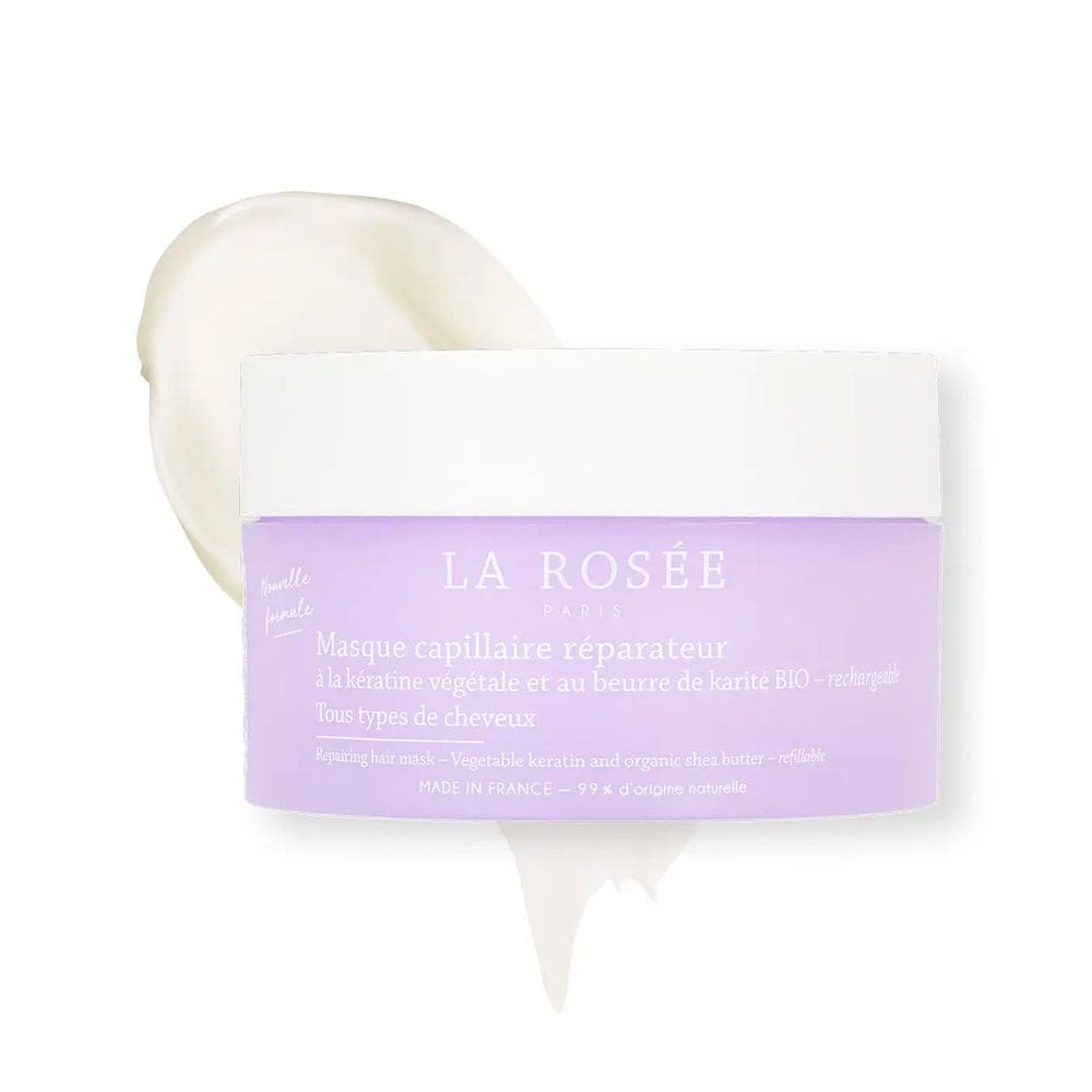 LA ROSÉE Mascarilla capilar reparadora con queratina vegetal y manteca de karité 200 g