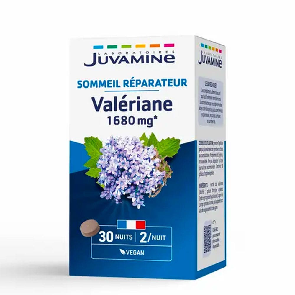 Juvamine Valeriana 1680 mg sueño reparador 60 comprimidos