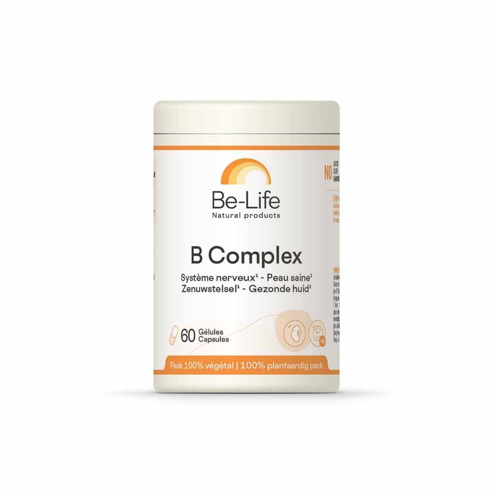 Be-Life B Complex Sistema nervioso - Piel sana 60 gelules