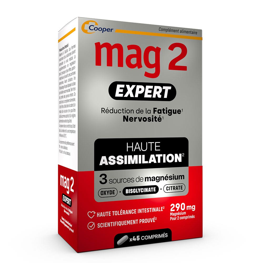 Mag 2 Expert bisglicinato de magnesio 45 comprimidos