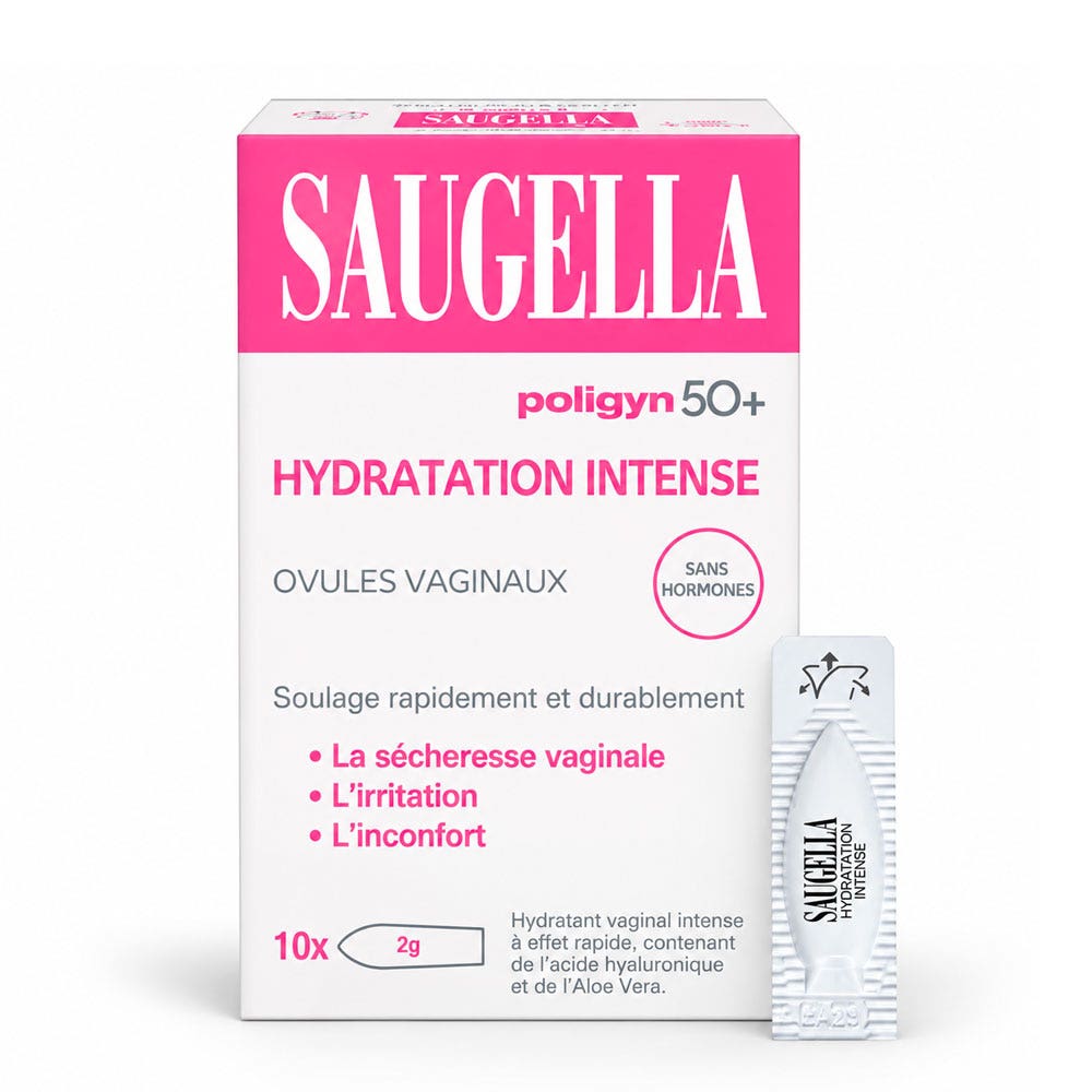 Saugella Poligyn 50+ óvulos vaginales hidratación intensa x 10