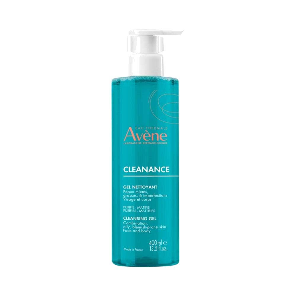 Avène Cleanance Gel limpiador rostro y cuerpo para pieles grasas con imperfecciones 400 ml