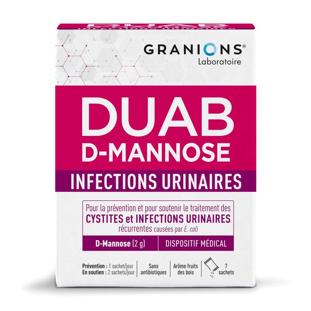 Granions DUAB D-manosa infecciones urinarias 7 sobres