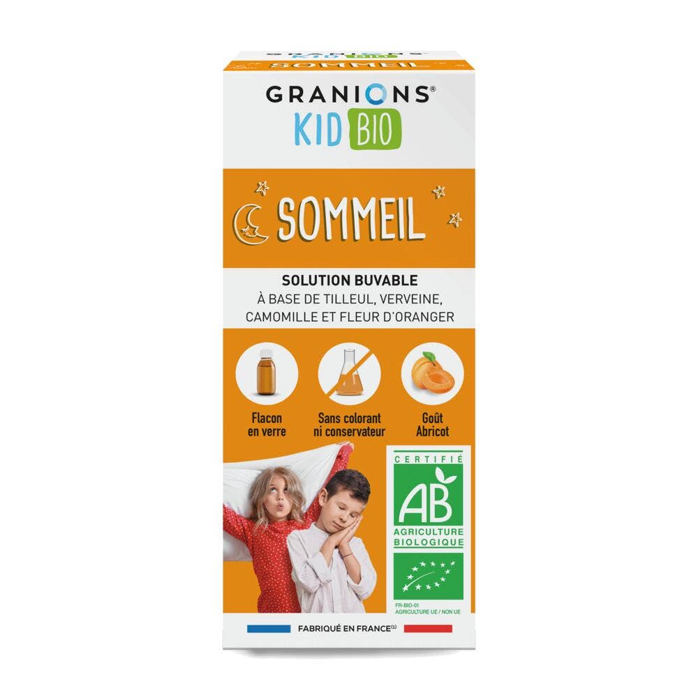 Granions Kid Jarabe ecológico de albaricoque para dormir 125 ml