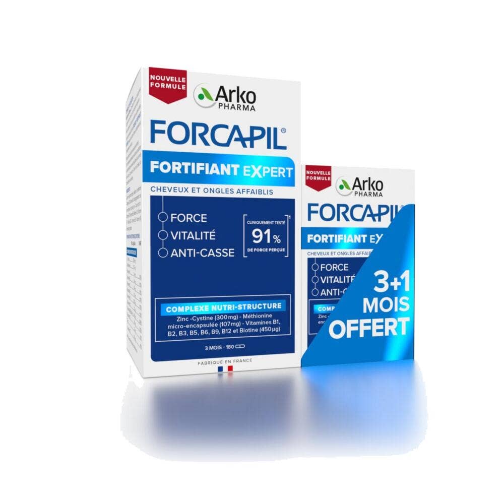 Arkopharma Forcapil Fortifiant experto fuerza vitalidad anticascada cabello y uñas debilitados 180 + 60 Cápsulas