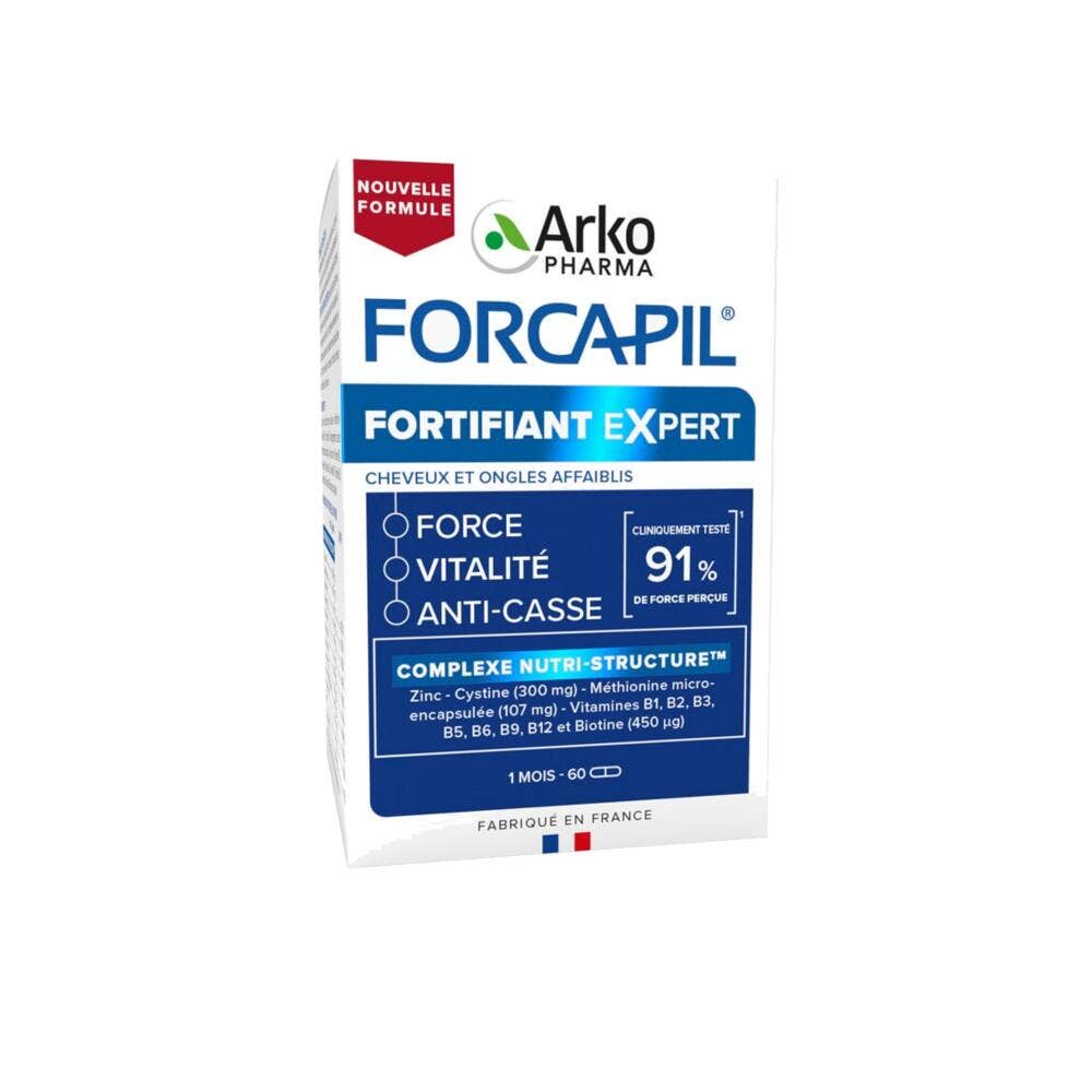 Arkopharma Forcapil Fortificante vitalidad y brillo cabello y uñas debilitados 60 cápsulas
